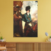Canvas Banastre Tarleton door Joshua Reynolds Afdruk (Insitu (Woonkamer))