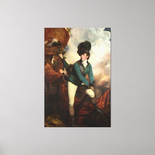 Canvas Banastre Tarleton door Joshua Reynolds Afdruk (Voorkant)