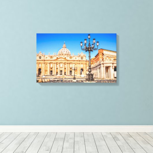 Canvas Basiliek San Pietro (Insitu (Houten vloer))