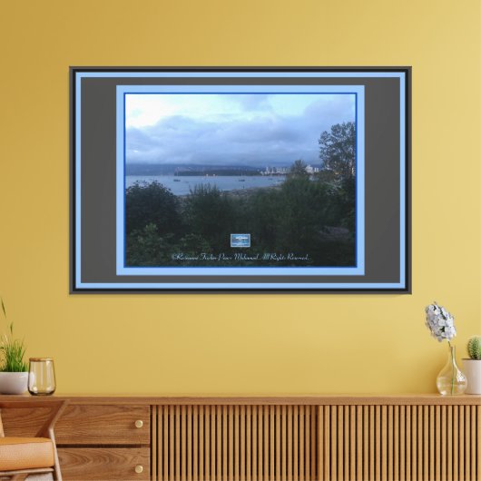 Canvas Bl/Grijs (WaterFront106)RFPMDesigns©️2019/2 (Insitu (Woonkamer))