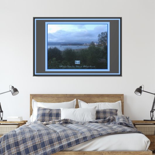 Canvas Bl/Grijs (WaterFront106)RFPMDesigns©️2019/2 (Insitu (Slaapkamer))