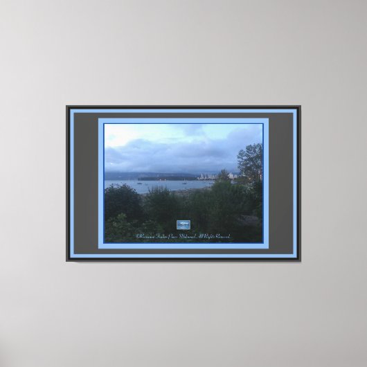 Canvas Bl/Grijs (WaterFront106)RFPMDesigns©️2019/2 Afdruk (Voorkant)