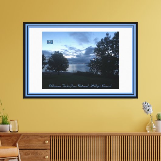 Canvas Blauw/Blk(WaterFront115)RFPMDesigns©️2019/2 (Insitu (Woonkamer))