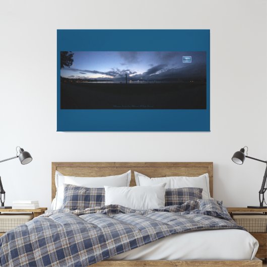 Canvas Blauwgroen (Water Front 117) RFPMDesigns©️2 (Insitu (Slaapkamer))