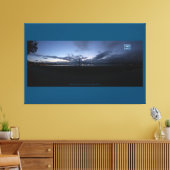 Canvas Blauwgroen (Water Front 117) RFPMDesigns©️2 Afdruk (Insitu (Woonkamer))