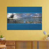 Canvas Blauwgroen (Water Front 24) RFPMDesigns ©️2 Afdruk (Insitu (Woonkamer))