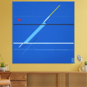 Canvas Blue Screen: Kandinsky's Art Afdruk (Insitu (Woonkamer))