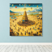 Canvas Bosch and the Chaos of Burning Man (Insitu (Houten vloer))