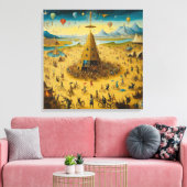 Canvas Bosch and the Chaos of Burning Man (Insitu (Woonkamer))