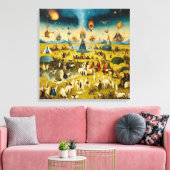 Canvas Bosch and the Fury of Burning Man (Insitu (Woonkamer))