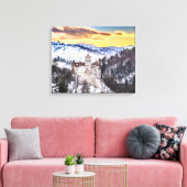 Canvas Bran Castle Afdruk (Insitu (Woonkamer))