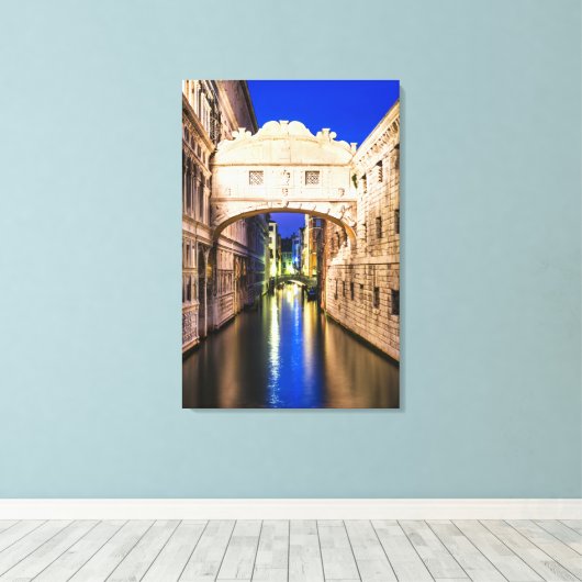Canvas Brug van de Sighs (italiaan Ponte dei Sospi (Insitu (Houten vloer))