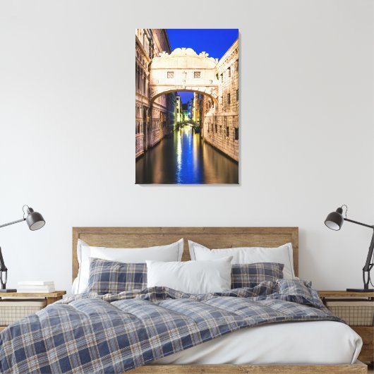 Canvas Brug van de Sighs (italiaan Ponte dei Sospi (Insitu (Slaapkamer))