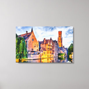 Canvas Brugge Afdruk