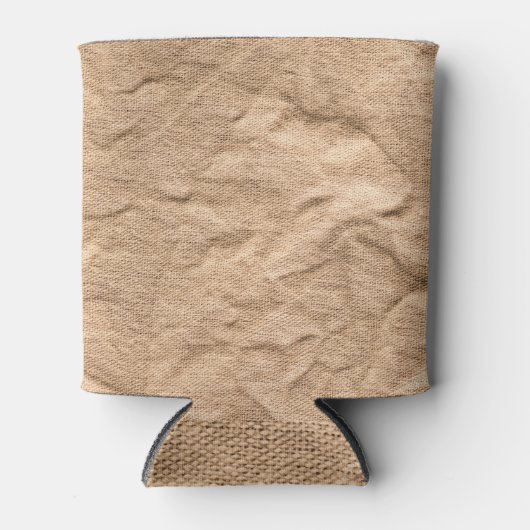 Canvas bruine vouwen: achtergrond. blikjeskoeler (Voorkant)