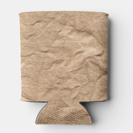 Canvas bruine vouwen: achtergrond. blikjeskoeler (Achterkant)