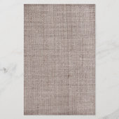 Canvas Burlap  patronen Briefpapier (Voorkant)