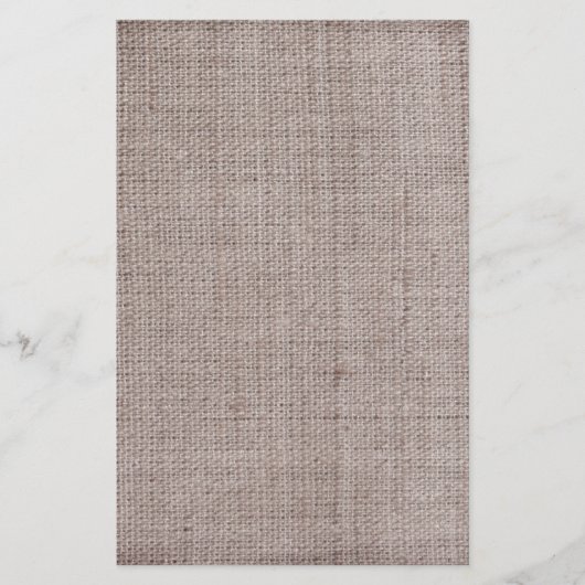 Canvas Burlap  patronen Briefpapier (Voorkant)
