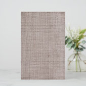 Canvas Burlap  patronen Briefpapier (Staand voorkant)