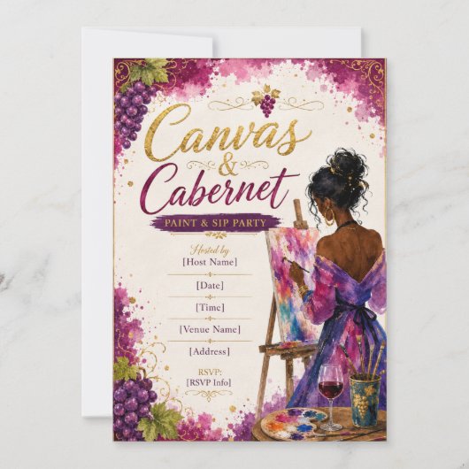 Canvas & Cabernet Schilder- en Sfeerfeest | Kleurr Kaart (Voorkant)