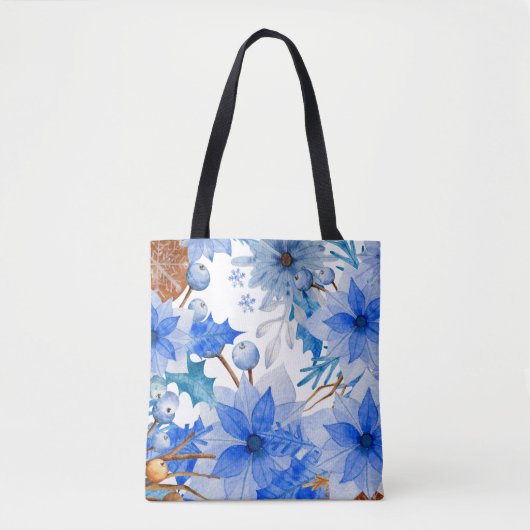 Canvas Canvas tas, Canvas tas met bloemenprint, (Voorkant)
