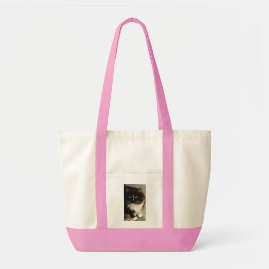 Canvas canvas tas, roze kruidzak tote bag (Voorkant)