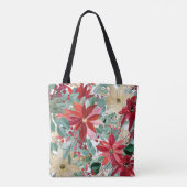 Canvas Canvas tas voor Vrouwen Esthetische Bloem (Achterkant)