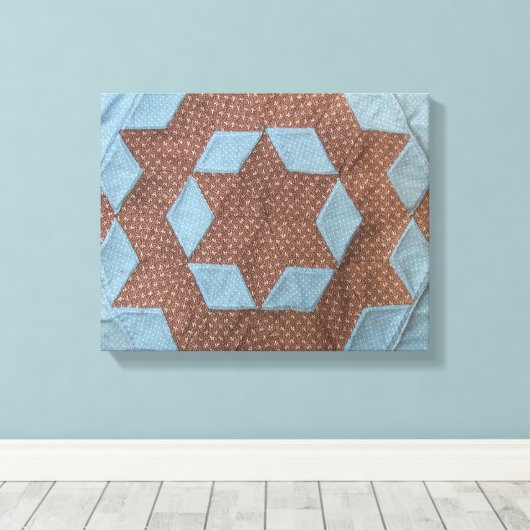Canvas - Castle Quilt Pattern (Insitu (Houten vloer))
