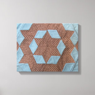 Canvas - Castle Quilt Pattern Afdruk