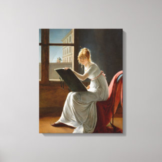 Canvas Charlotte du Val d'Ognes Marie Villers Afdruk