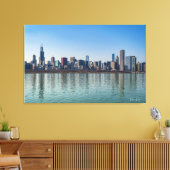 Canvas - Chicago Skyline Lake Michigan Illinois (Insitu (Woonkamer))