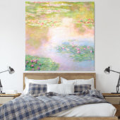 CANVAS | Claude Monet (40 x 40 inch) Nymphéas Afdruk (Insitu (Slaapkamer))