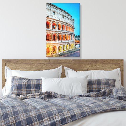 Canvas Colosseum Rome Italië (Insitu (Slaapkamer))