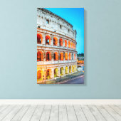 Canvas Colosseum Rome Italië Afdruk (Insitu (Houten vloer))