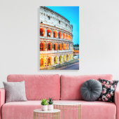 Canvas Colosseum Rome Italië Afdruk (Insitu (Woonkamer))