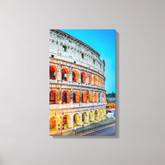 Canvas Colosseum Rome Italië Afdruk (Voorkant)