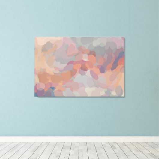 Canvas Confetti Afdruk (Insitu (Houten vloer))