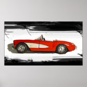 Canvas Corvette Poster (Voorkant)