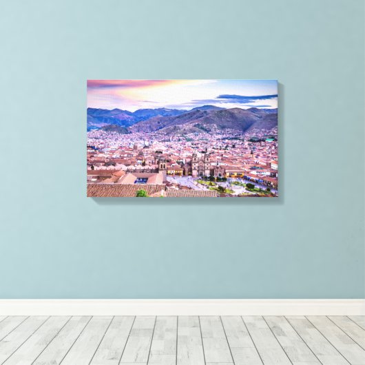 Canvas Cusco Afdruk (Insitu (Houten vloer))