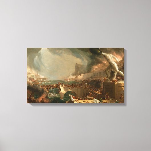 Canvas De cursus van Rijk Vernietigingskuil T. Afdruk (Voorkant)