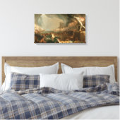 Canvas De cursus van Rijk Vernietigingskuil T. Afdruk (Insitu (Slaapkamer))