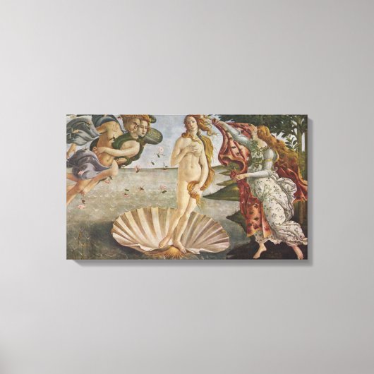Canvas De geboorte van Venus Sandro Botticelli (Voorkant)