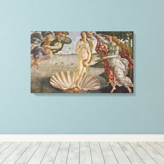 Canvas De geboorte van Venus Sandro Botticelli (Insitu (Houten vloer))