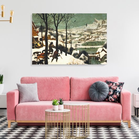 Canvas De Jagers in de Sneeuw Pieter Bruegel (Insitu (Woonkamer))