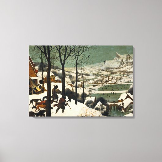 Canvas De Jagers in de Sneeuw Pieter Bruegel (Voorkant)