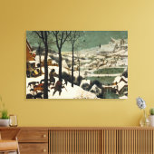 Canvas De jagers in de sneeuw Pieter Bruegel Afdruk (Insitu (Woonkamer))