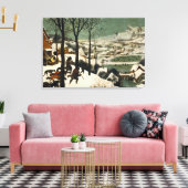 Canvas De Jagers in de Sneeuw Pieter Bruegel Afdruk (Insitu (Woonkamer))
