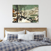 Canvas De Jagers in de Sneeuw Pieter Bruegel Afdruk (Insitu (Slaapkamer))