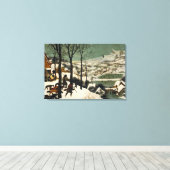 Canvas De Jagers in de Sneeuw Pieter Bruegel Afdruk (Insitu (Houten vloer))