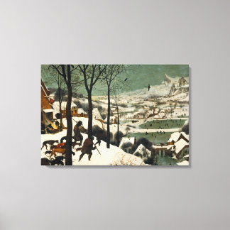 Canvas De Jagers in de Sneeuw Pieter Bruegel Afdruk